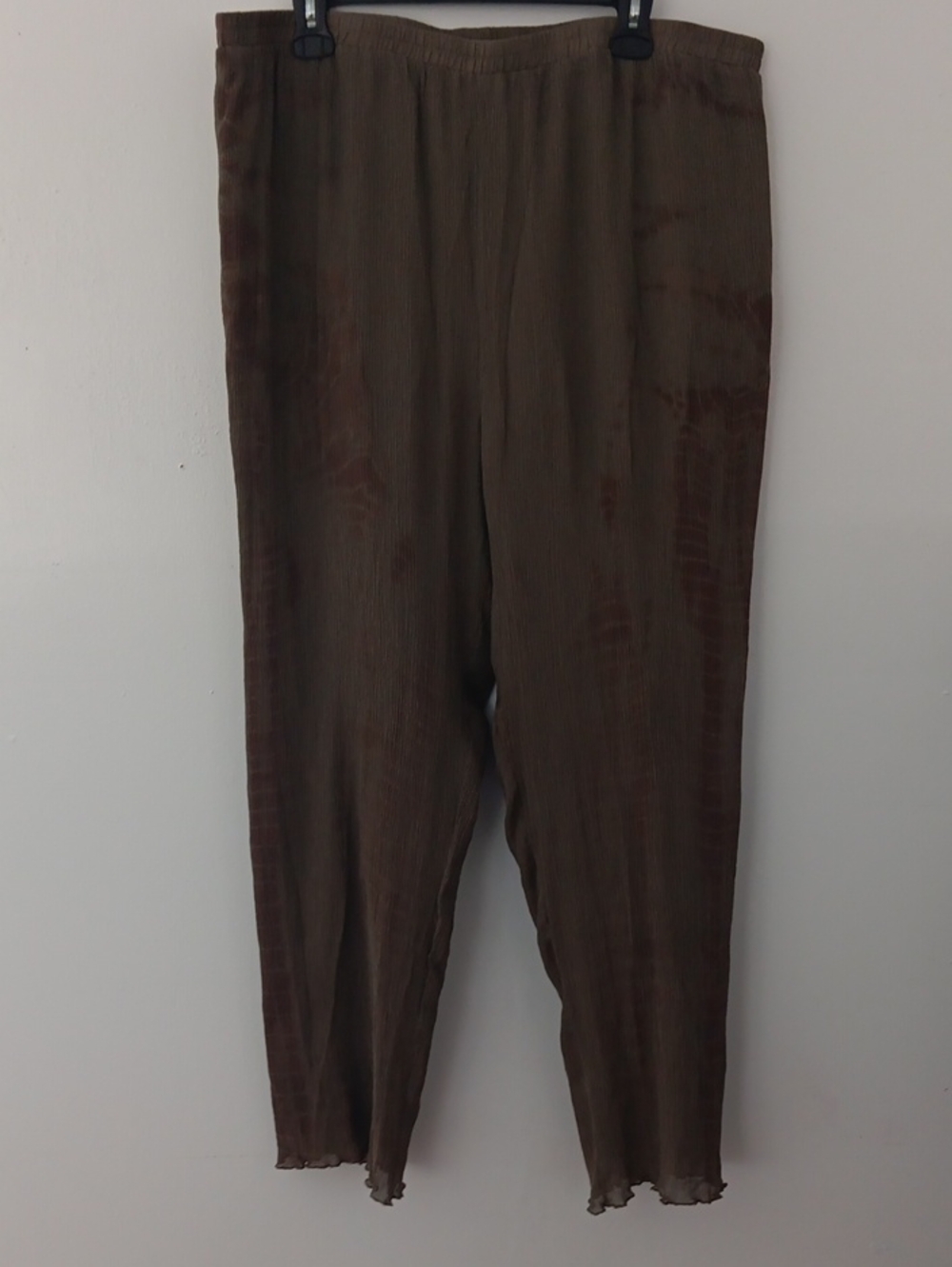 Soft Surroundings Silk Crinkle Pull On Pants #3819